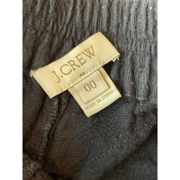 J. Crew Womens Floral Jacquard Embossed Boardwalk Pull On Shorts Black Size 00 - Picture 7 of 9
